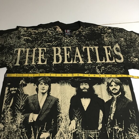 The Beatles Apple Corps All Over Print T-Shirt Large (Tag XL) Giant Modern - Picture 4 of 5